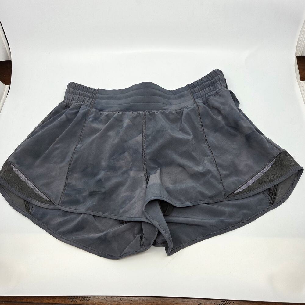 Lululemon Hotty Hot High Rise Shorts Women's Size 8 Charcoal Gray 2" Lined Run